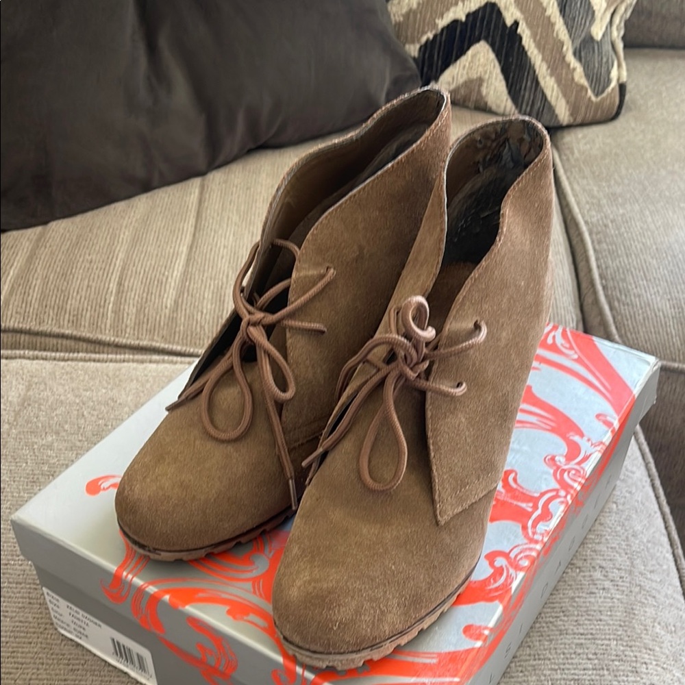 Brown Suede Ankle Boots